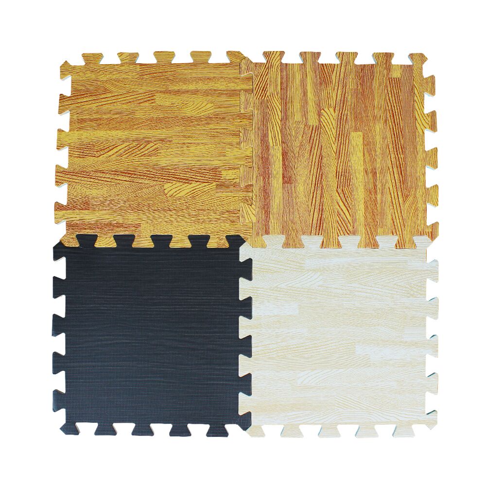 Wood Grain Floor Mat eva puzzle interlocking protective flooriong Anti Slip