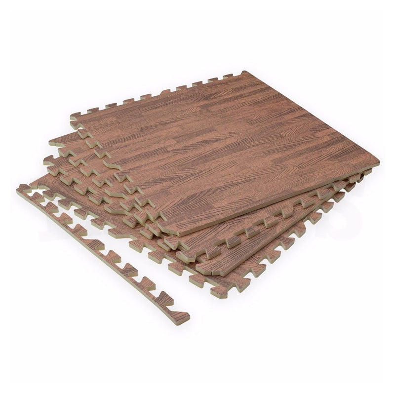 Wood Grain Floor Mat eva puzzle interlocking protective flooriong Anti Slip